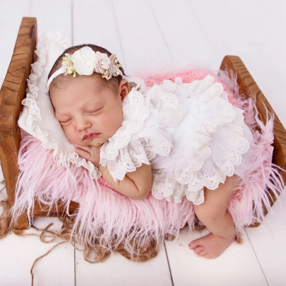 Newborn Baby Girl Romper Floral - Accesorios de fotografía para recién nacidos,