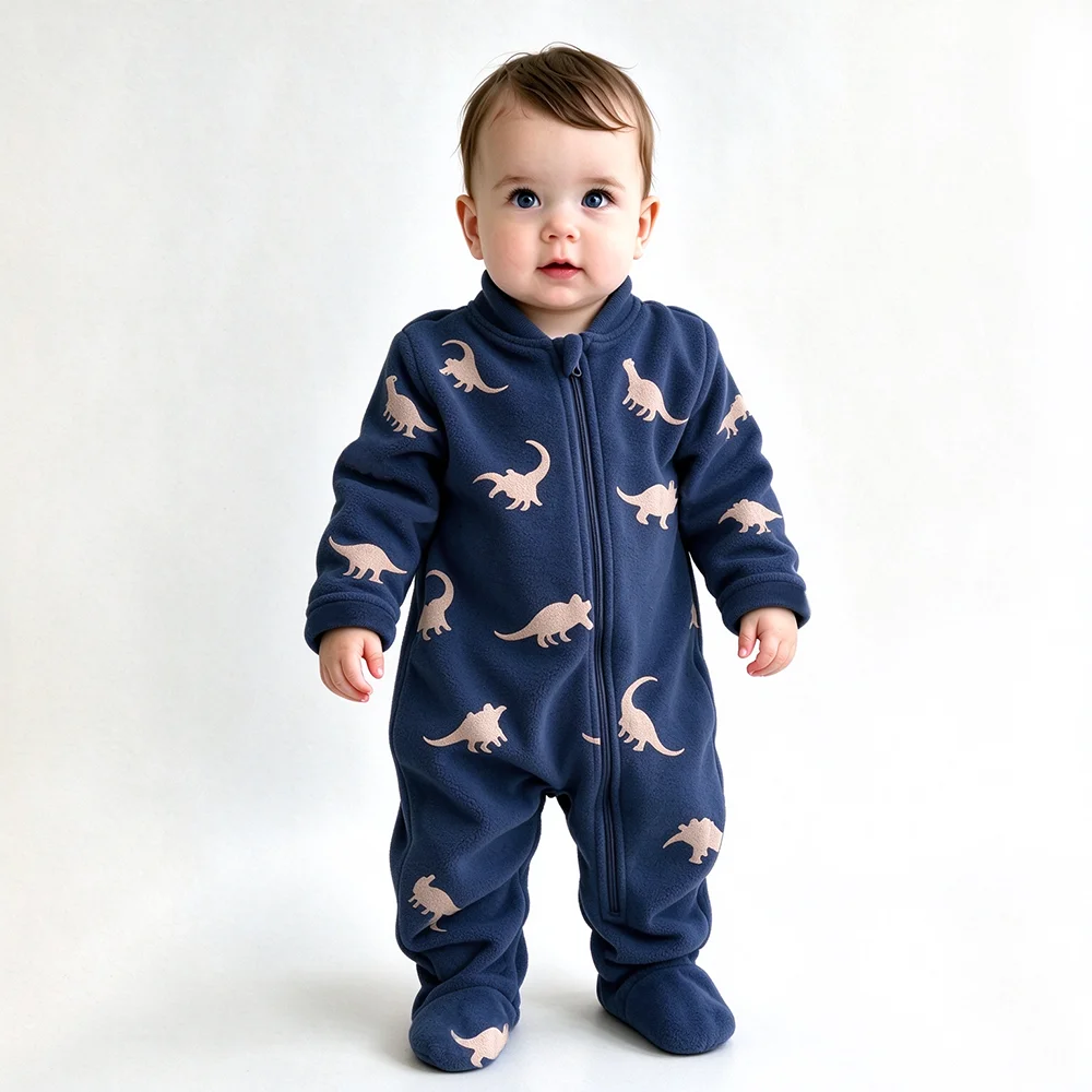 Mameluco de forro polar suave  - Cotton Baby Onesies Zipper reseña y precio