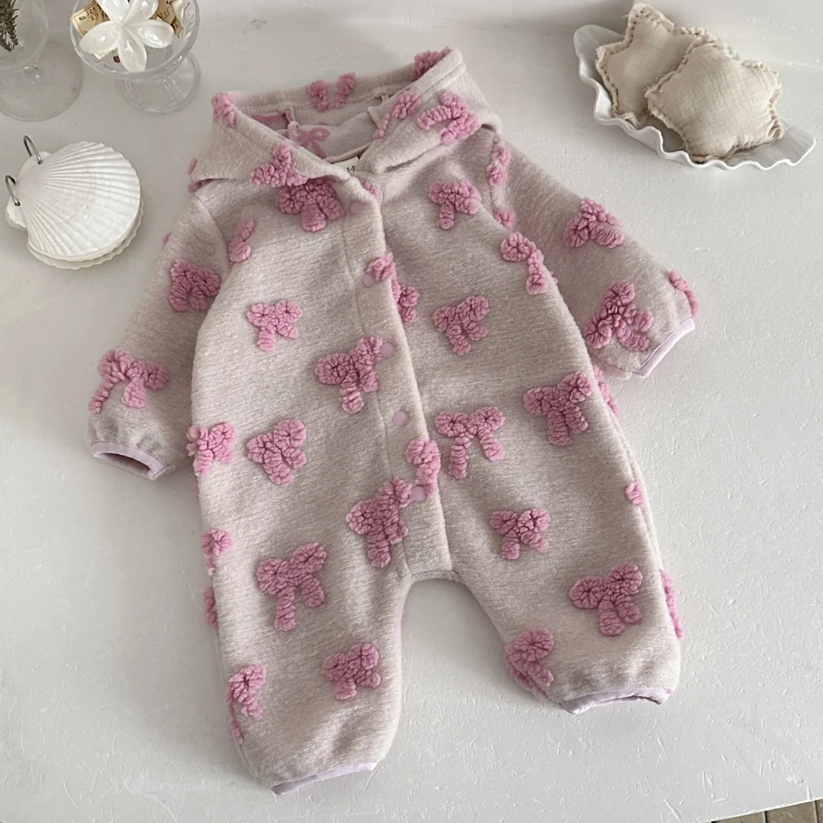 Mono con capucha para bebé, co - Newborn Baby Girl Romper Floral reseña y precio
