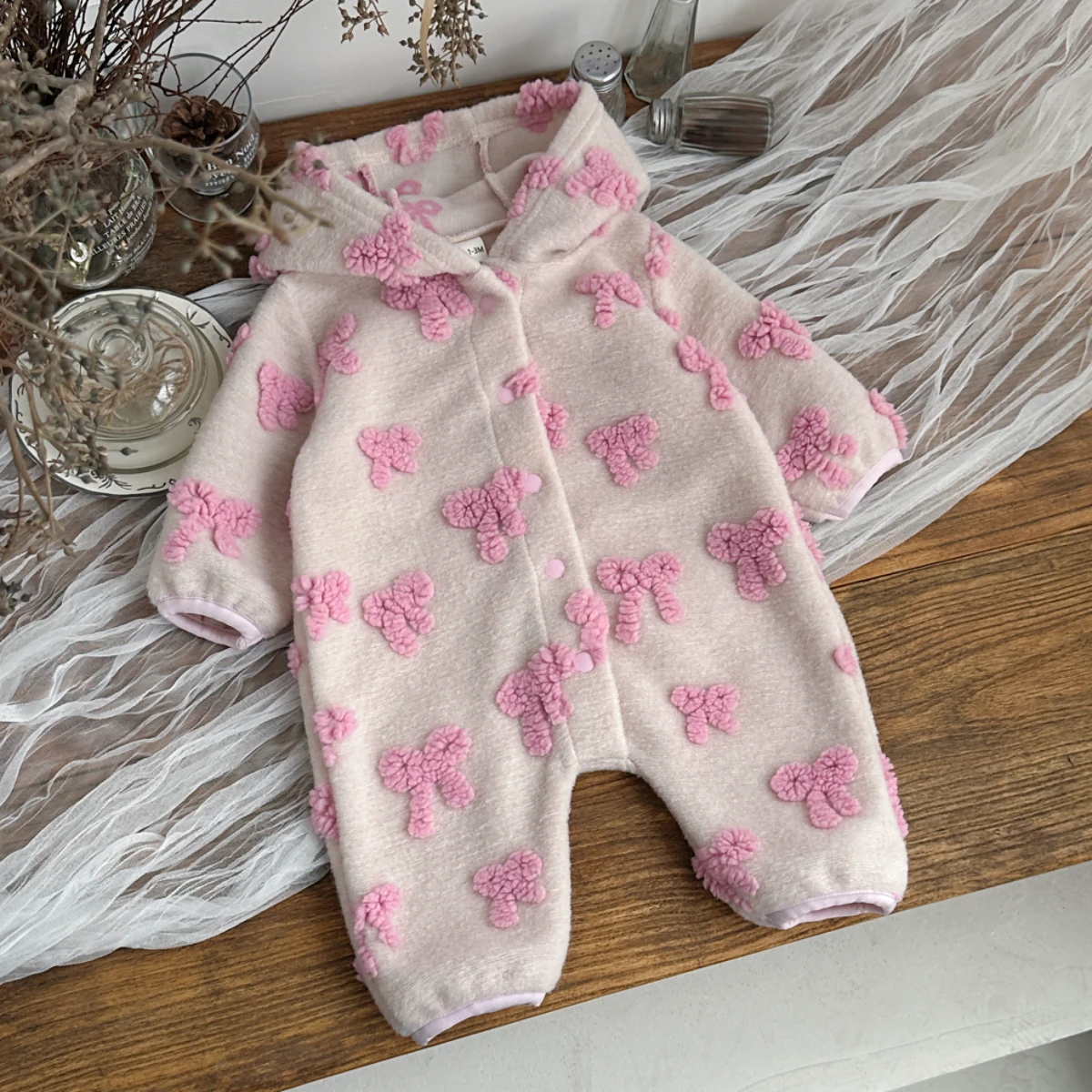 Mono con capucha para bebé, co - Newborn Baby Girl Romper Floral reseña y precio