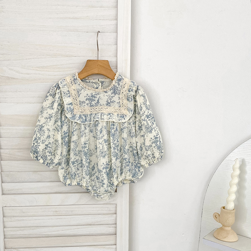 Mono floral para bebé, con man - Newborn Baby Girl Romper Floral reseña y precio